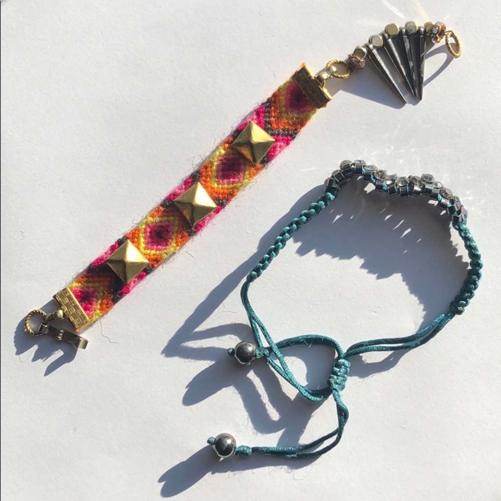 Anthropologie friendship bracelets (2x)